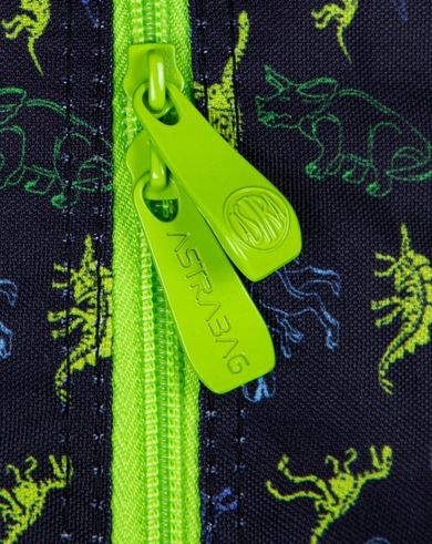 Astrabag, plecak szkolny, 3-komorowy, T-Rex Neon