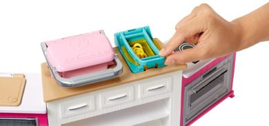 Barbie, Idealna kuchnia, światło i dźwięk, zestaw z lalką