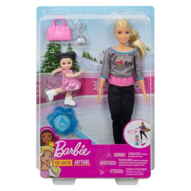 Barbie, Łyżwiarka, lalka, mini-laleczka i akcesoria