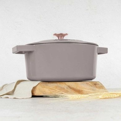 Berlinger Haus, garnek żeliwny, taupe, 24 cm, 4,35l