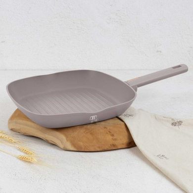 Berlinger Haus, patelnia grillowa tytanowa, taupe, 28 cm