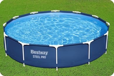 Bestway, basen ogrodowy stelażowy, zestaw 7w1, 366-76 cm