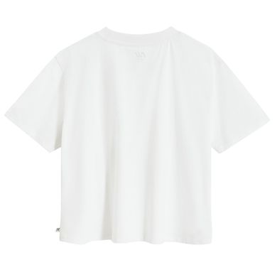 Biały t-shirt cropp z bawełny czesanej NOWEAR