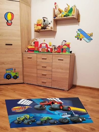 Blaze i Megamaszyny, dywan dla dzieci, ultra miękki, 100-150 cm