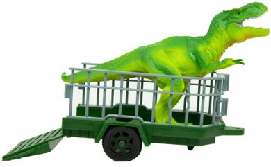 Boley, pojazd z przyczepą i figurką dinozaura