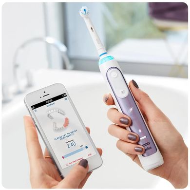 Braun, Oral-B, Genius 10000N, szczoteczka elektryczna z bluetooth, orchid purple