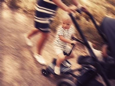 Bumprider, dostawka z siedziskiem do wózka, czarna