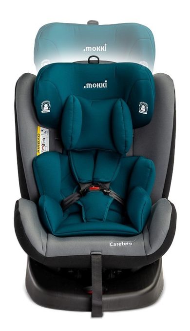 Caretero, Mokki, fotelik samochodowy, isofix, 0-36 kg, mint