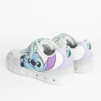 Cool Club, Buty sportowe dziewczęce, białe, świecąca podeszwa, Lilo i Stitch