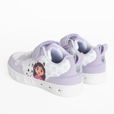 Cool Club, Buty sportowe dziewczęce, fioletowe, świecąca podeszwa, Koci Domek Gabi