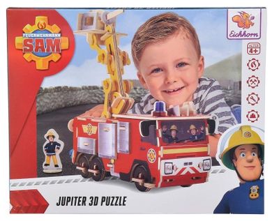 Eichhorn, Strażak Sam, Jupiter, drewniane puzzle 3D