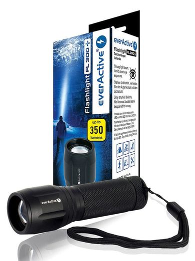 EverActive, latarka ręczna, diodowa LED, 350 lumenów, FL300+