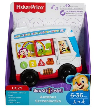 Fisher-Price, Autobus Szczeniaczka, interaktywna zabawka niemowlęca