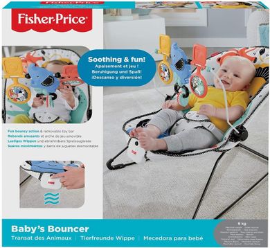 Fisher-Price, Dżungla, leżaczek maluszka, 0-9 kg