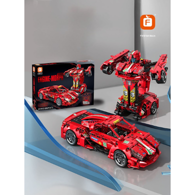 Forange, Engine-Morph, samochód 2w1, klocki konstrukcyjne, 696 elementów