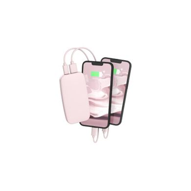 Fresh 'n Rebel, powerbank, 6000 mAh, USB-C Fast Charging, Smokey Pink