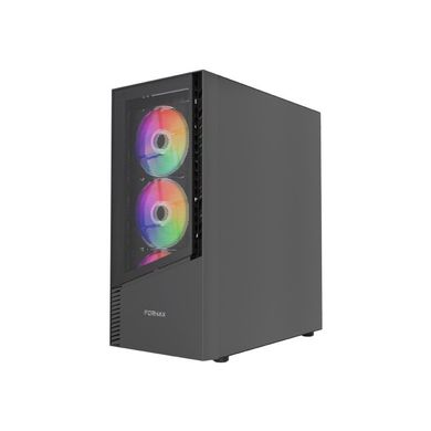 Gembird, Midi Tower Fornax 4300 ATX, obudowa, czarna