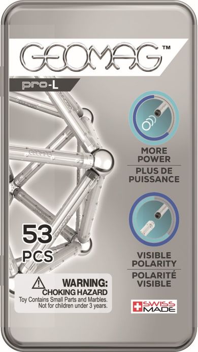 Geomag, Pro-L, Pocket, konstrukcyjne klocki magnetyczne, 53 elementów