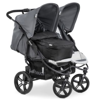 Hauck, Roadster Duo SLX, wózek bliźniaczy, grey/silver