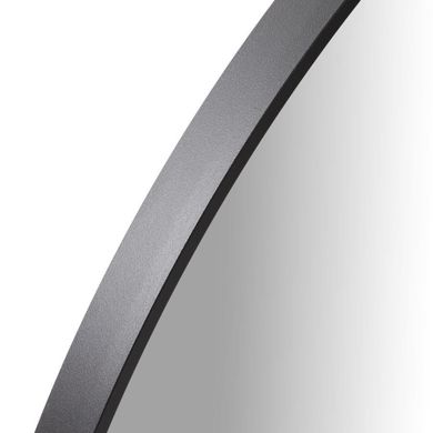 Homla, Elora, lustro, okrągłe czarne, 80-80 cm
