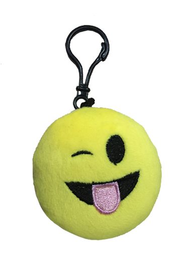 Imoji, Emotikon, brelok pluszowy, 7 cm
