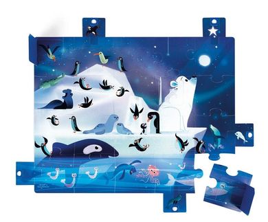 Janod, Pod gwiazdami, puzzle z niespodzianką, 20 elementów