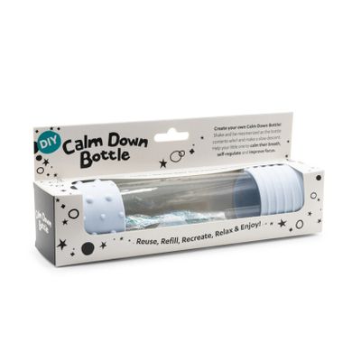 Jellystone Designs, butelka sensoryczna DIY, śnieg