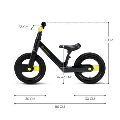 Kinderkraft, Goswift, rowerek biegowy, Black