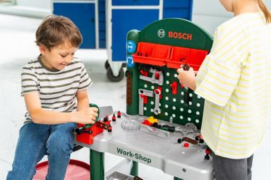 Klein, Bosch, Warsztat z narzędziami budowlanymi, 82 elementy