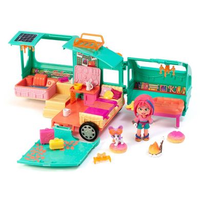 KookyLoos, Mia's Kooky Caravan, przyczepa kempingowa, zestaw z figurką