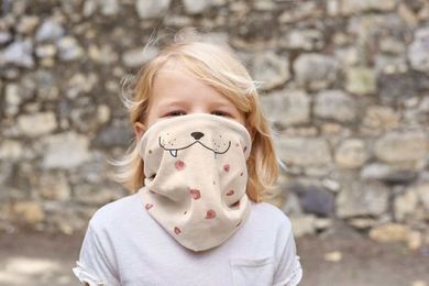 Lassig, Flexi Loop Leopard, wielofunkcyjna chusta, rose
