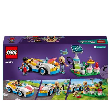 LEGO Friends, Samochód elektryczny i stacja ładująca, 42609