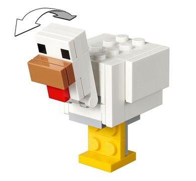 LEGO Minecraft, Minecraft BigFig, Alex z kurczakiem, 21149