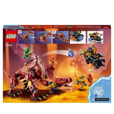 LEGO NINJAGO, Lawowy smok zmieniający się w falę ognia, 71793