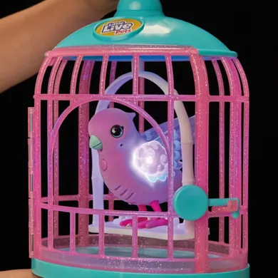 Little Live Pets, ćwierkająco-mówiący ptaszek interaktywny z klatką