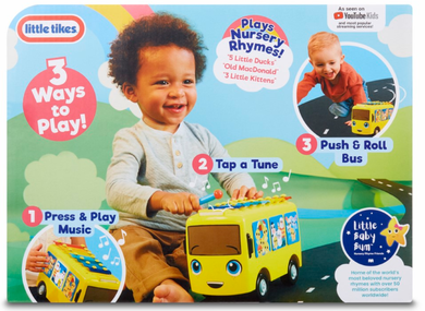 Little Tikes, Little baby Bum, muzyczny autobus 3w1, zabawka interaktywna