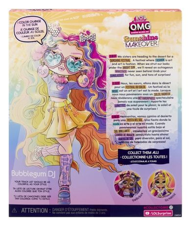 L.O.L. Surprise O.M.G., Sunshine Makeover, Bubblegum DJ, lalka modowa