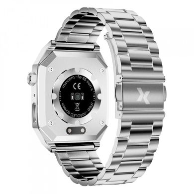 Maxcom, FW65 Iron S, smartwatch, srebrny