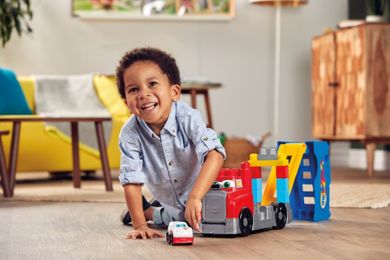 Mega Bloks, Ciężarówka "Buduj i ścigaj się!", klocki, 8 elementów
