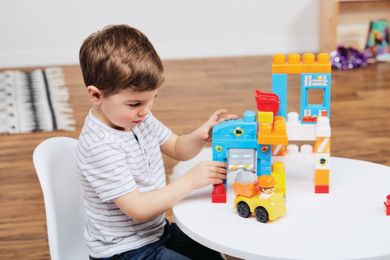 Mega Bloks, First Builders, Wesoły plac budowy, klocki, 31 elementów