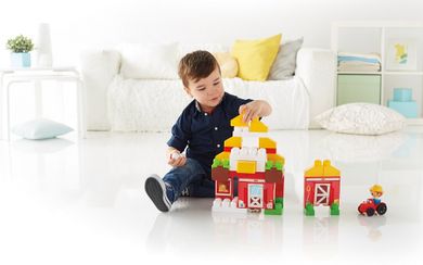 Mega Bloks, Fisher-Price, Farma przyjaciół, klocki, 43 elementy
