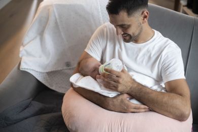 Motherhood, Premium, poduszka do karmienia, szara