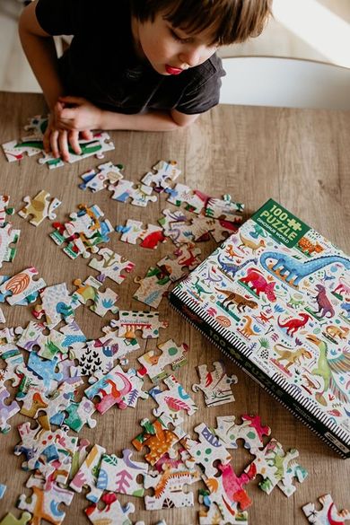 Mudpuppy, Potężne dinozaury, puzzle, 100 elementów