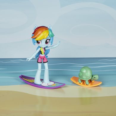 My Little Pony, Equestria Girls, Rainbow Dash, Plaża, zestaw z mini lalką