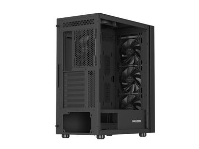 Natec, Genesis Diaxid 605F Midi Tower, obudowa komputerowa, USB-C, czarna
