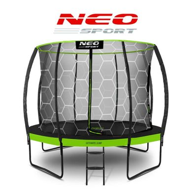 Neo-Sport, trampolina ogrodowa profilowana, z siatką wewnętrzną, 312 cm