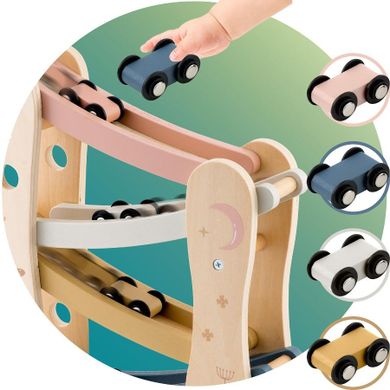 Nukido, drewniana zjeżdżalnia z samochodzikami