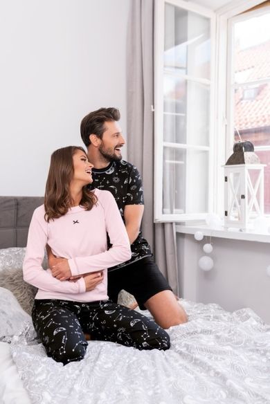 Piżama damska, różowa, Umbra, Italian Fashion