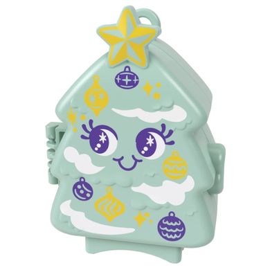 Polly Pocket, Świąteczny zestaw kompaktowy, zestaw z laleczką i akcesoriami