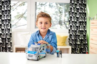 Revell, Junior Kit, Van policyjny, poazd do składania, 1:20